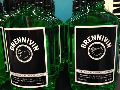 For Iceland, that traditional beverage is brennivin, a type of akvavit, or a Scandinavian flavoured spirit.