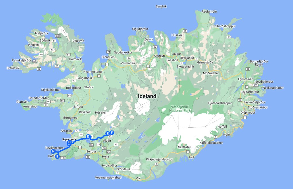 El mejor itinerario de 3 días en coche por Islandia en invierno (octubre-abril)
