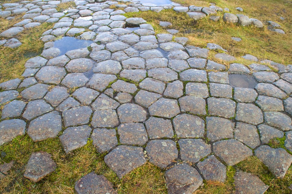 The natural stone slabs at Kirkjubæjarklaustur