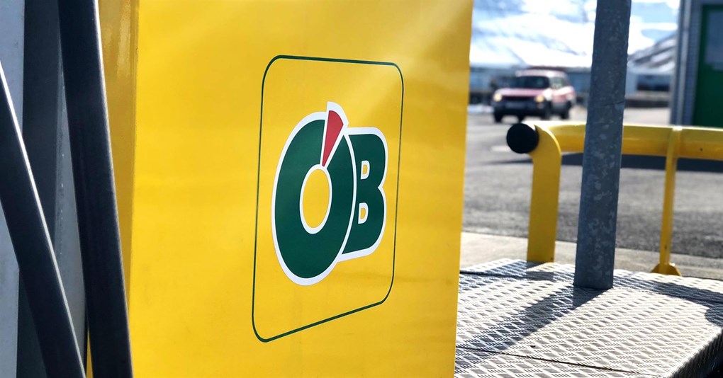 OB gas station in Iceland