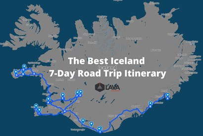 Le meilleur itinéraire road trip de 7 jours en Islande été et hiver