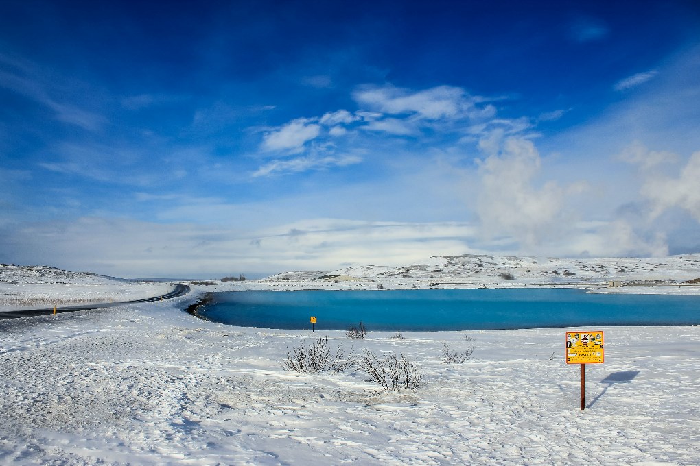 Le lac Myvatn en hiver