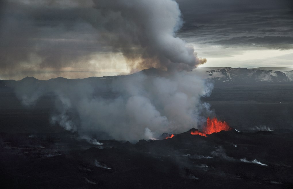 L'éruption du Bardarbunga en 2014 a été l'une des plus récentes en Islande.
