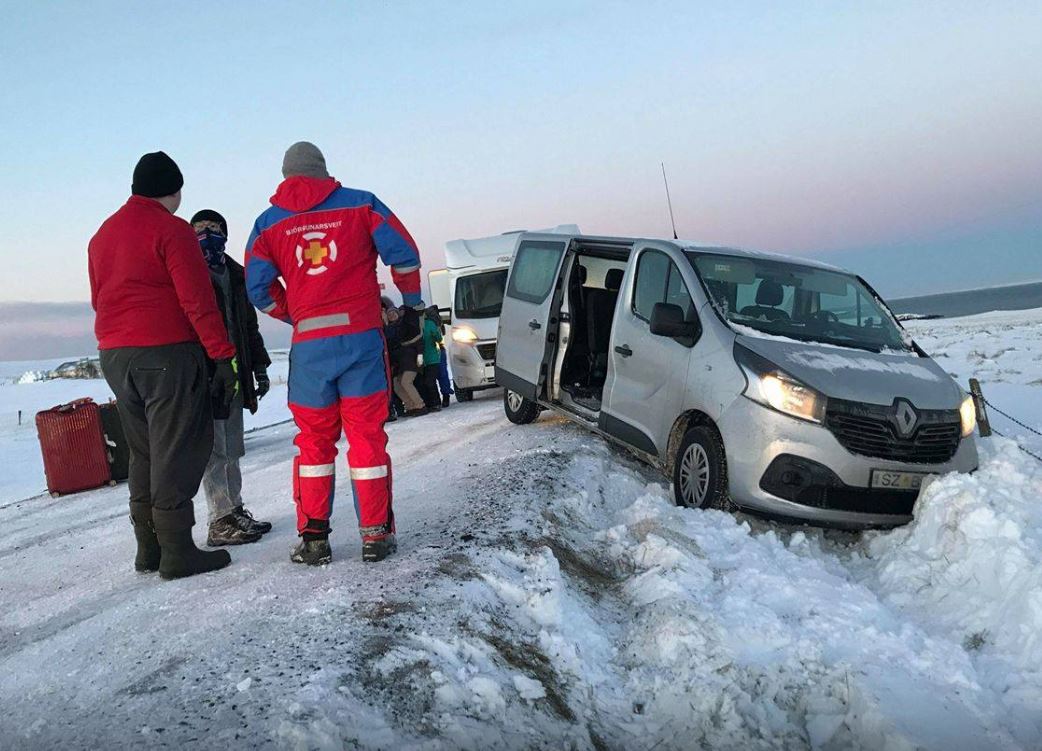 Icelandic Crash on Closed Road