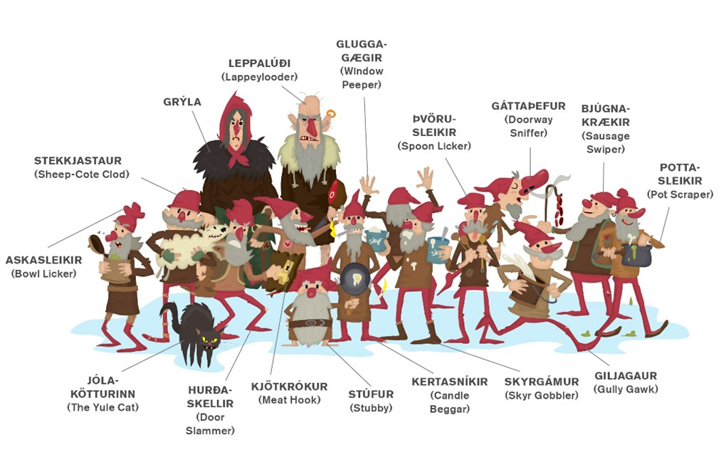 The 13 Yule Lads of the Icelandic Christmas Tradition