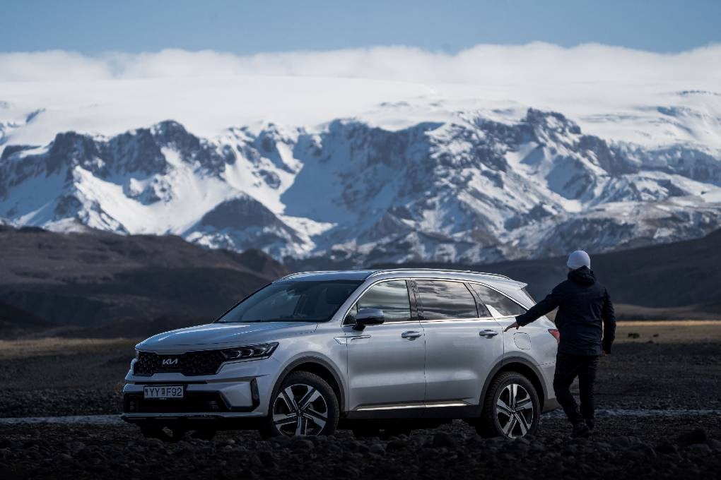 Business traveller in Iceland enjoying the landscapes in between meetings Business traveller in Iceland enjoying the landscapes in between meetings