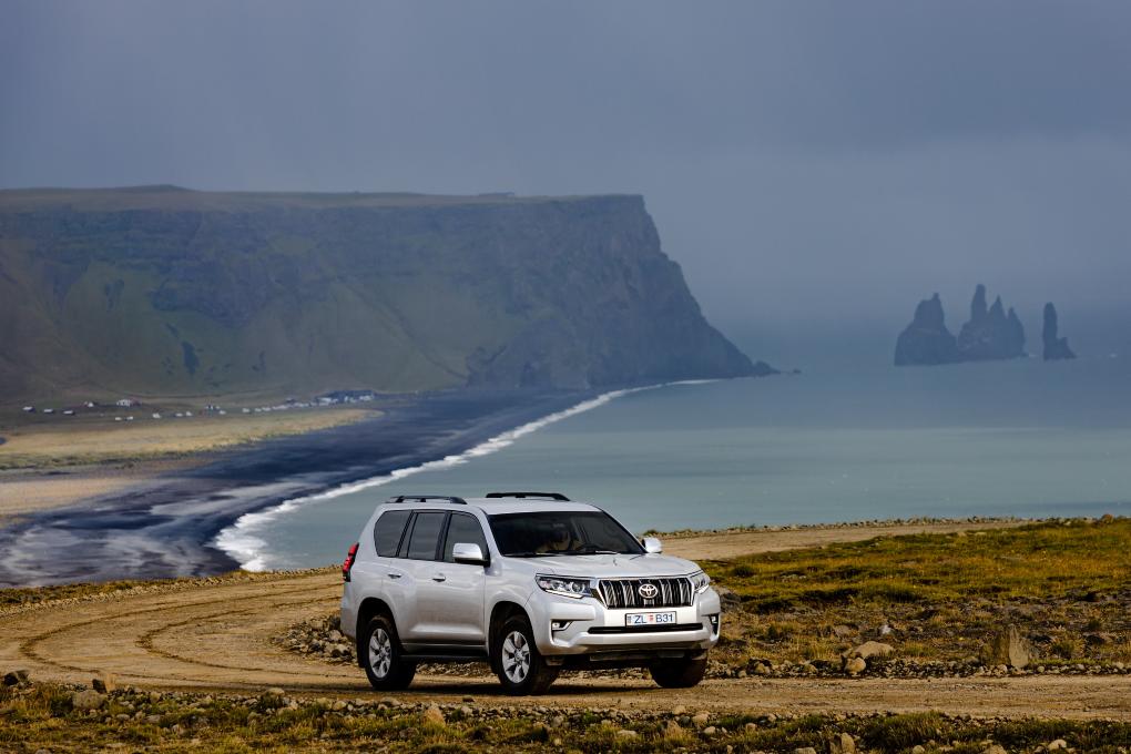 Car in South Coast Iceland