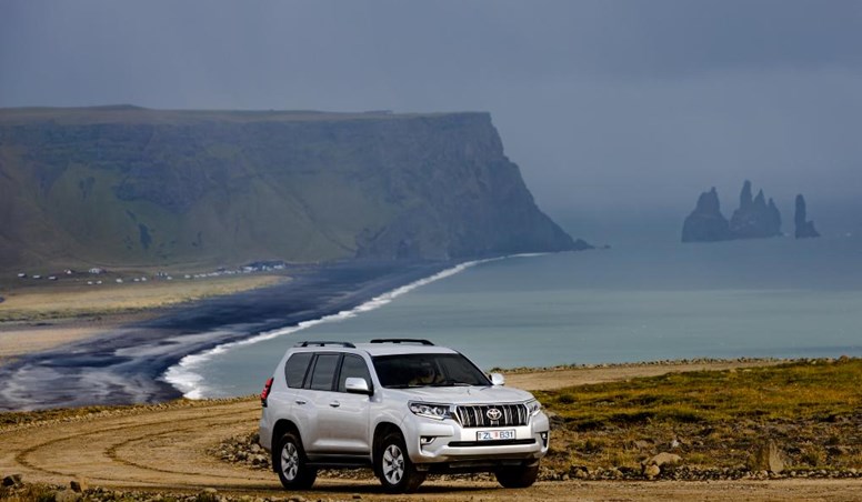 Car in South Coast Iceland