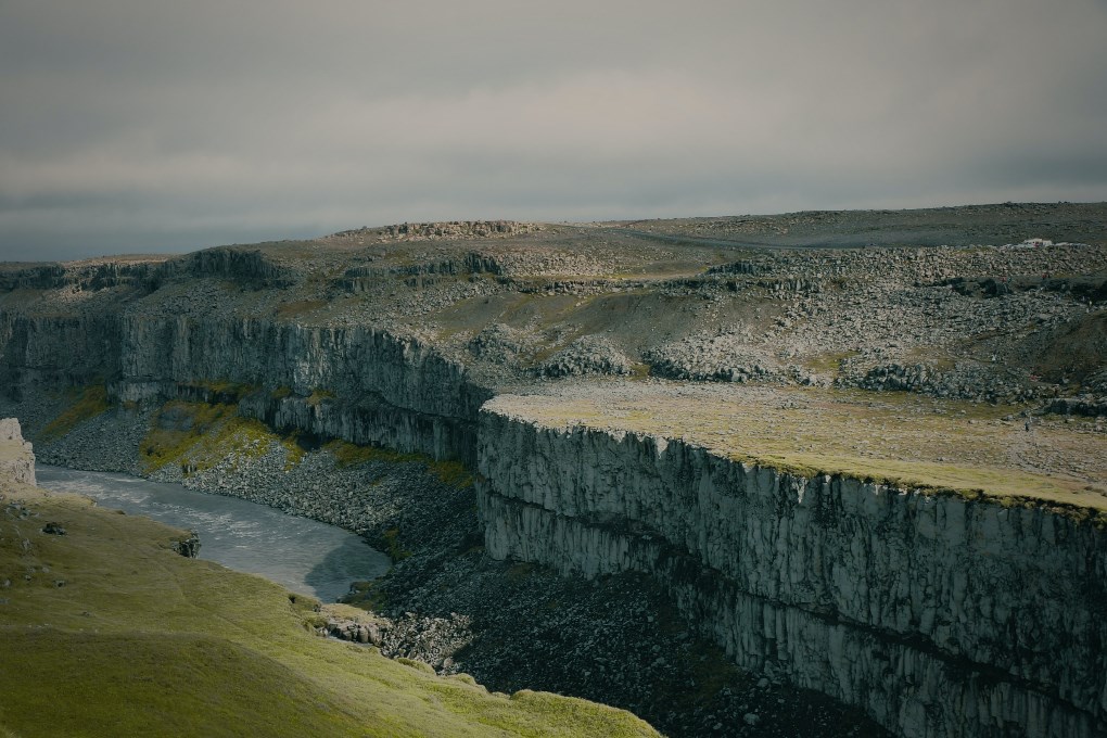 Canyon in Dettifoss, North Iceland