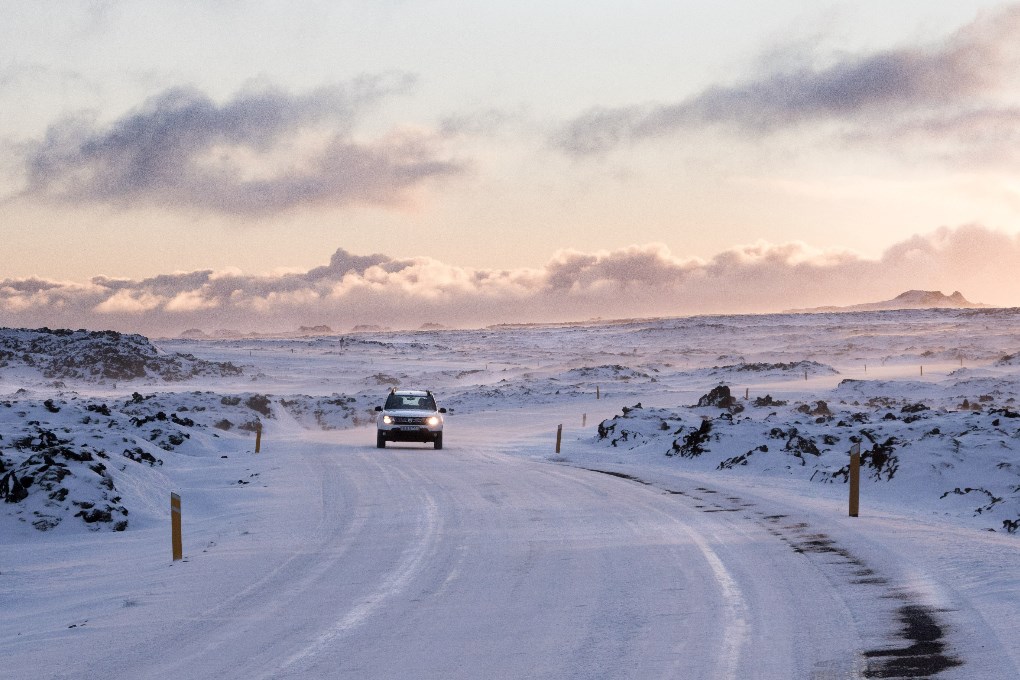 All Lava Car car rentals are equipped with winter or studded tires in winter