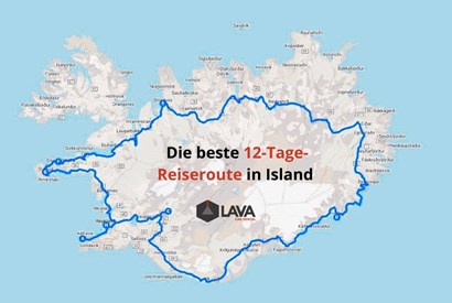12-Tage-Routen für Roadtrips in Island: Sommer und Winter