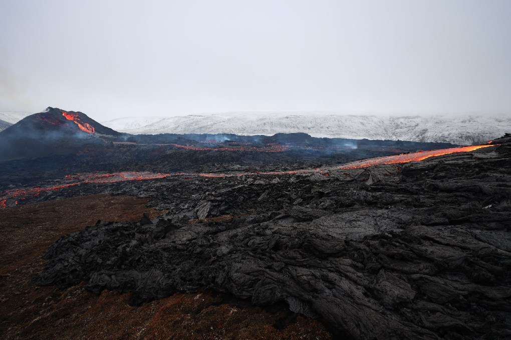 La actividad del volcán Fagradalsfjall ha disminuido durante los meses