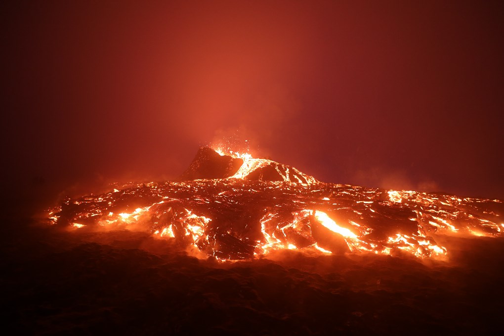 Fagradalsfjall is one of the most famous active volcanoes in Iceland at the moment