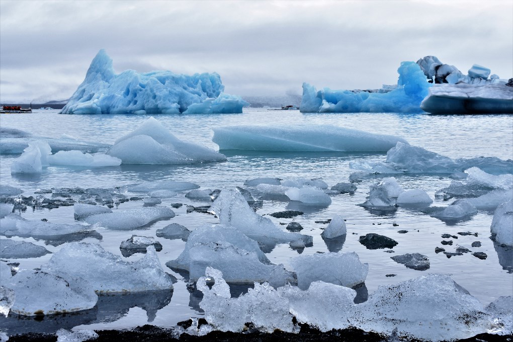 The majestic Jokulsarlon glacier lagoon in Iceland