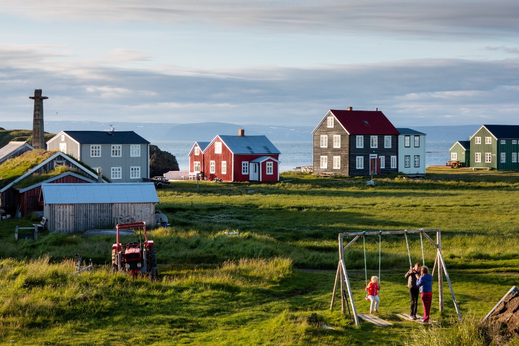 Flatey Island is only accessible via ferry and no cars are allowed