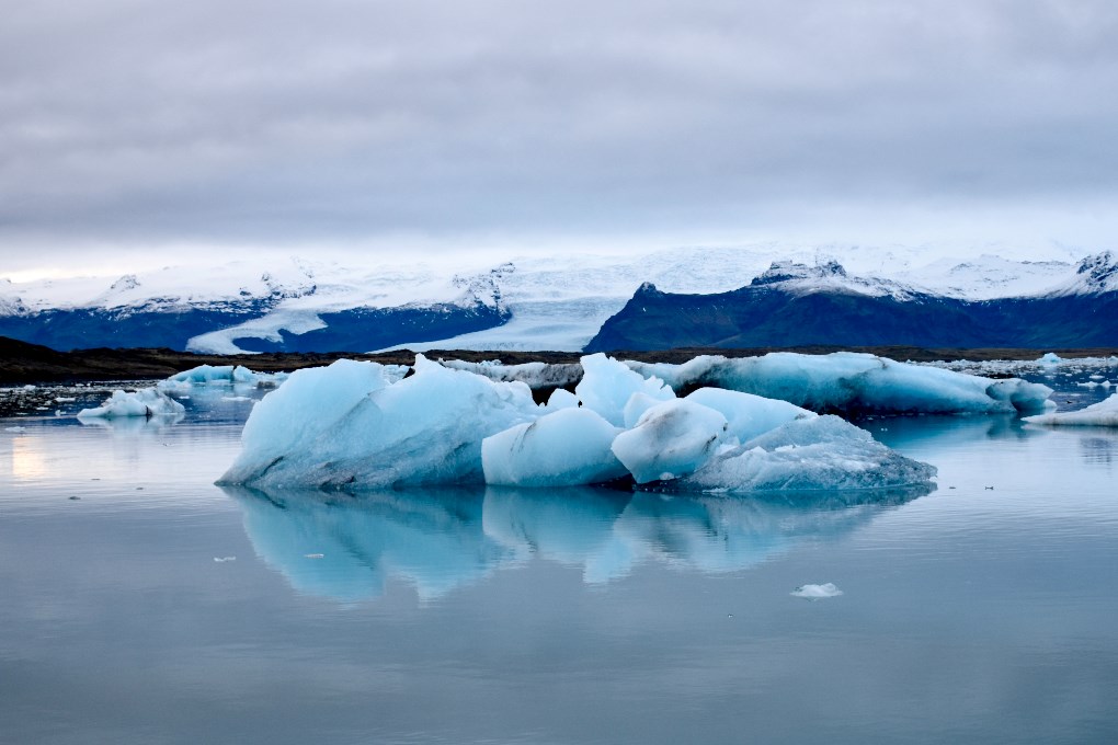 Jokulsarlon glacier lagoon in Iceland