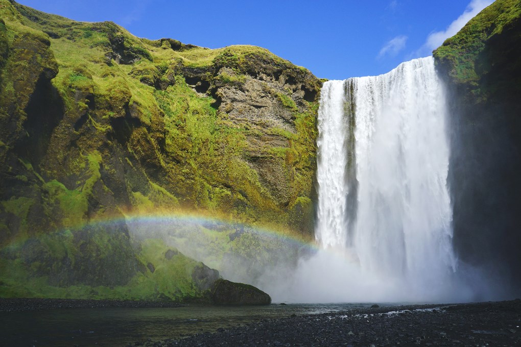 Skogafoss Waterfall in April