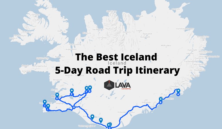5 days summer winter Iceland road trip route
