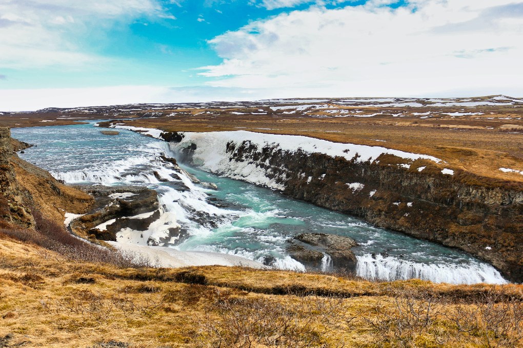 Cascada de Gullfoss en Islandia