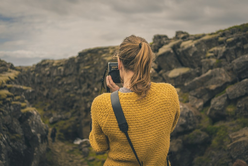 Make sure you park in a designated area in Iceland to take pictures