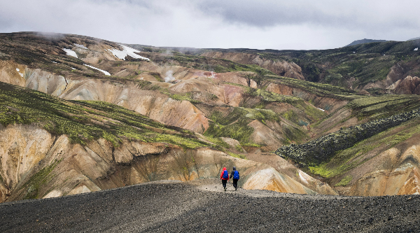 Les Terres intérieures sont un paradis pour les randonneurs en Islande.