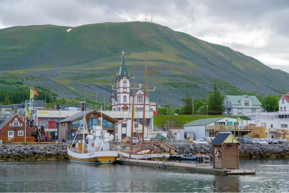 Husavik, the capital of the whale watching tours in Iceland