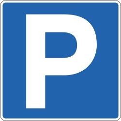 Señal de aparcamiento en Islandia