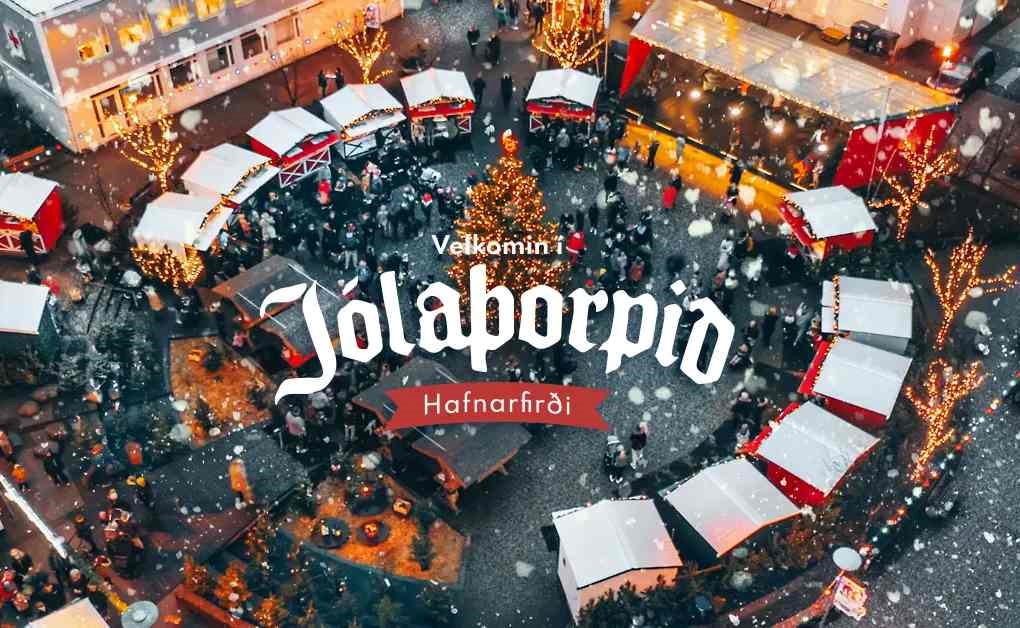 Jólaþorpið Christmas market in Hafnarfjordur, Iceland