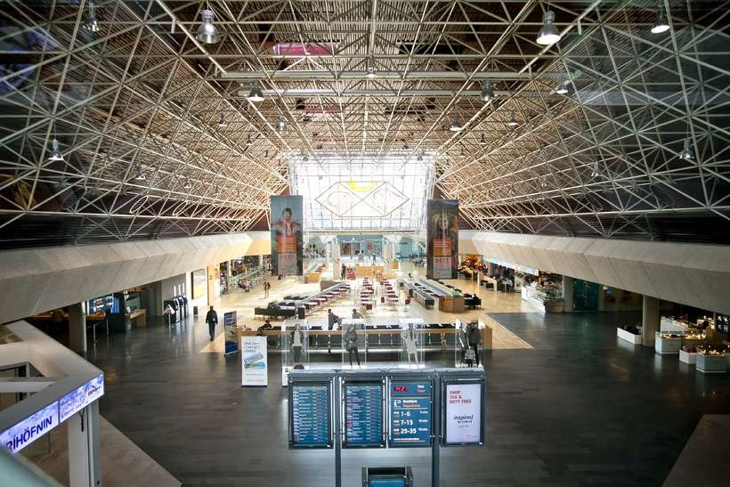Keflavik airport from the inside is quite big