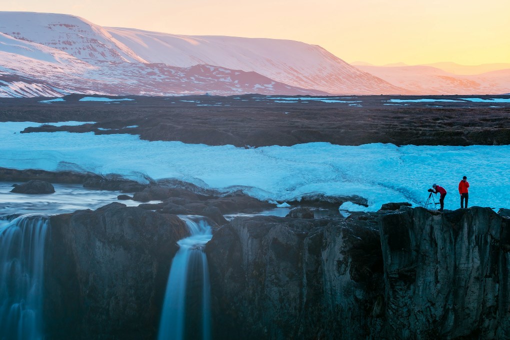 The weather in Iceland in January can be icy and cold