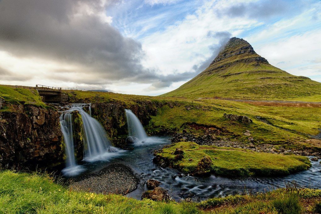 Kirkjufell Mountain is one of the most famous attractions in the Snaefellsnes Peninsula.