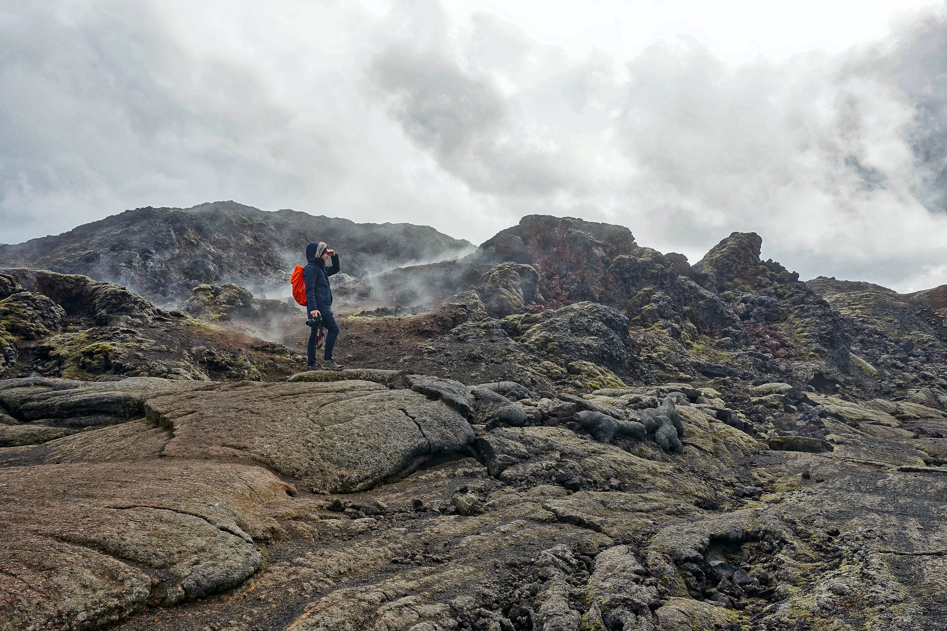 El volcán Krafla como lugar de rodaje en Islandia