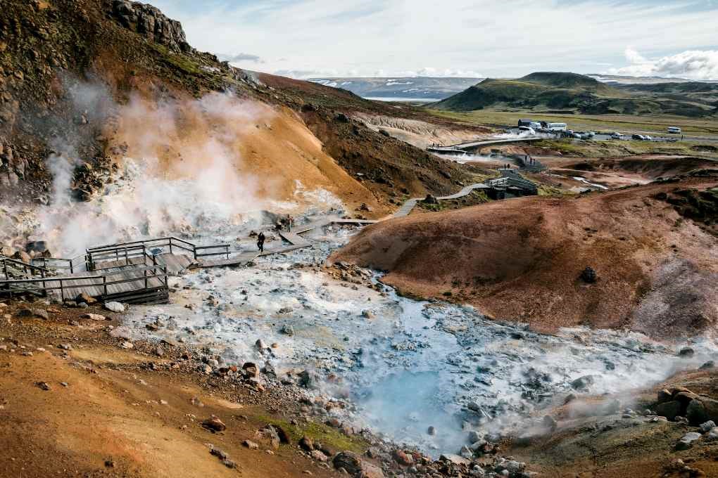 Krysuvik geothermal area in Reykjanes, Iceland