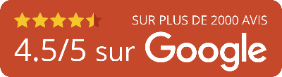 Lava Car Rental est noté 4.5/5 sur Google