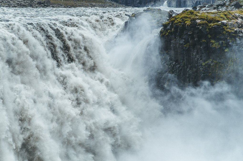 The powerful Dettifoss is one of the most famous waterfalls in Iceland