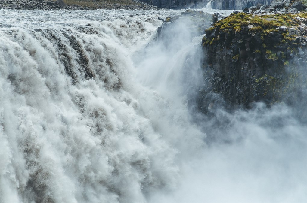 Dettifoss is a waterfall found in North Iceland, said to be the most powerful in Europe. 