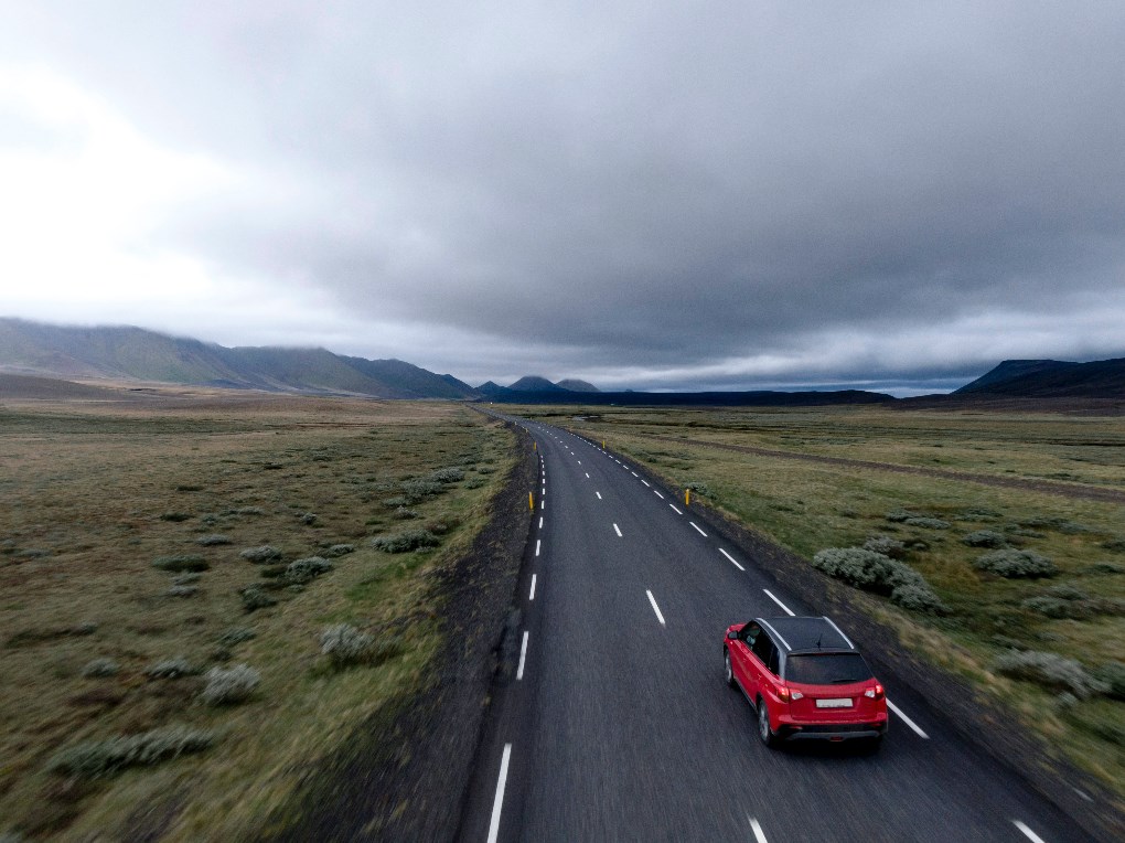 Explore Iceland in a rental car