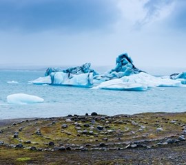 Lagon glaciaire de Jokulsarlon en Islande