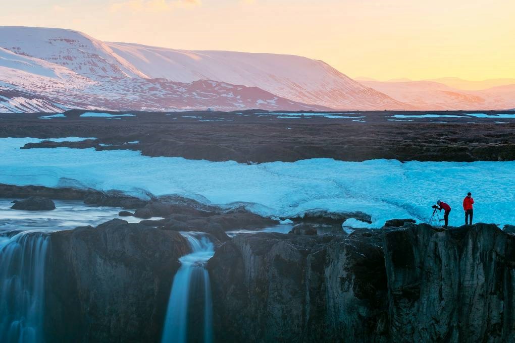 Iceland is ideal to work with golden and blue light in photography