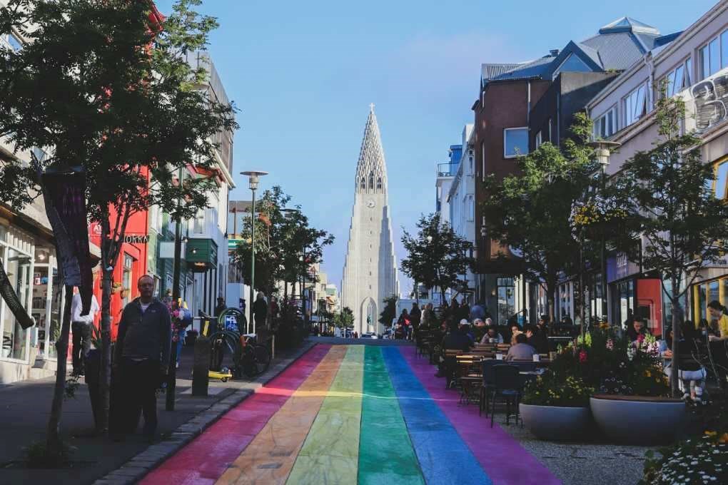 The city center of Reykjavik