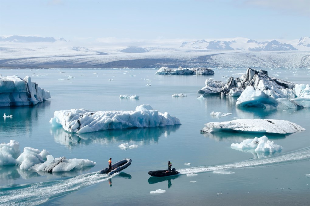 La laguna glaciar Jokulsarlon está situada en el sur de Islandia
