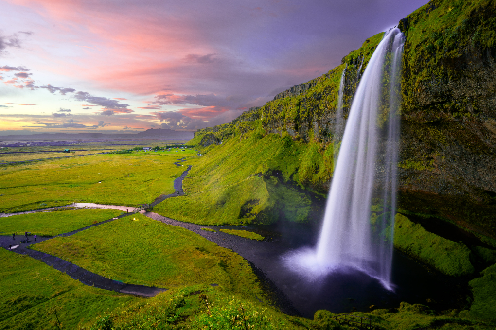 Seljalandsfoss is one of the most iconic waterfalls in Iceland to visit on a self-drive tour
