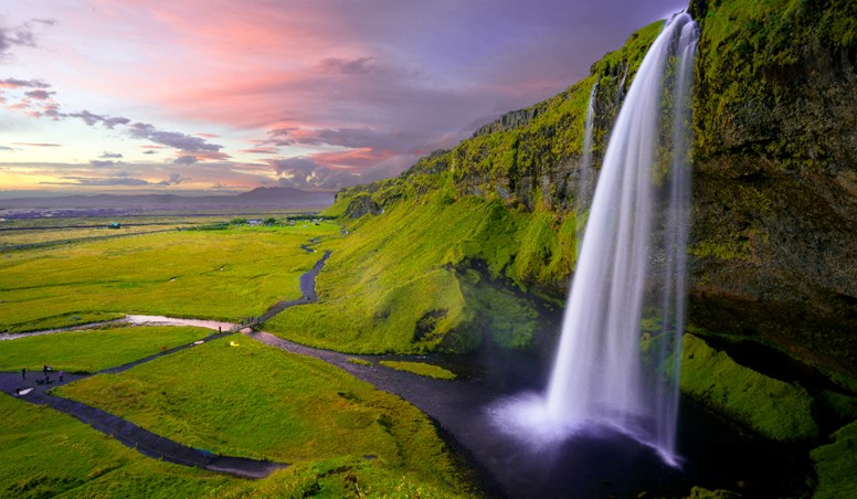 Seljalandsfoss is one of the most iconic waterfalls in Iceland to visit on a self-drive tour