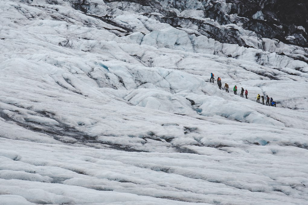 Glacier hiking in Iceland