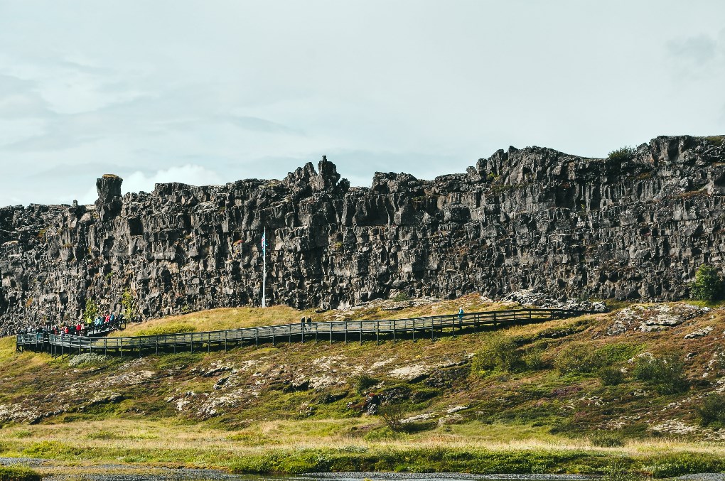 Placas tectónicas de Thingvellir en Islandia