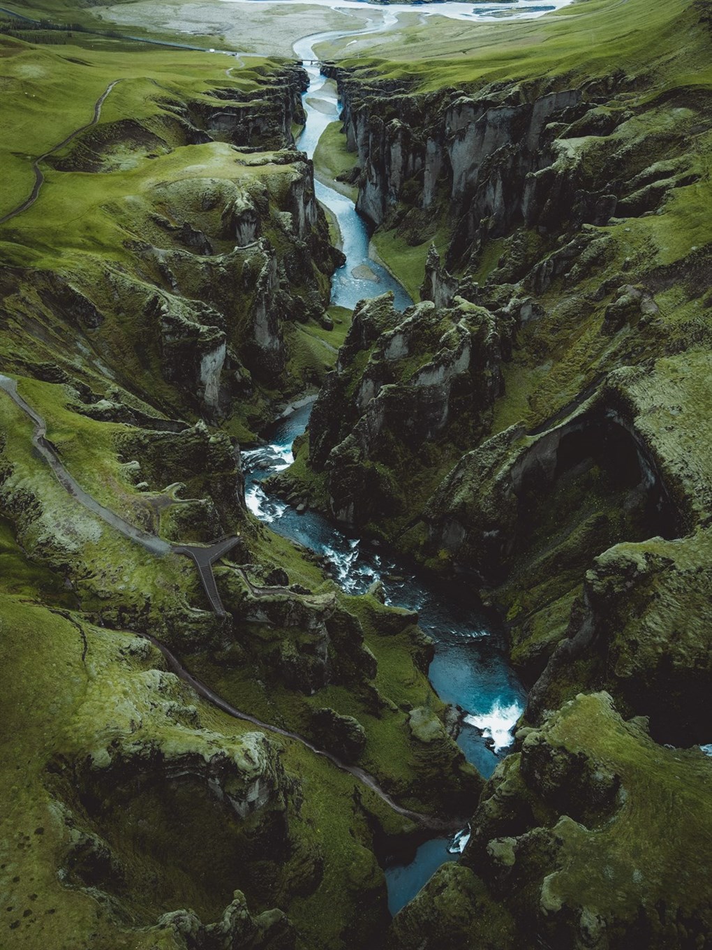 Cañón de Fjadrargljufur en Islandia