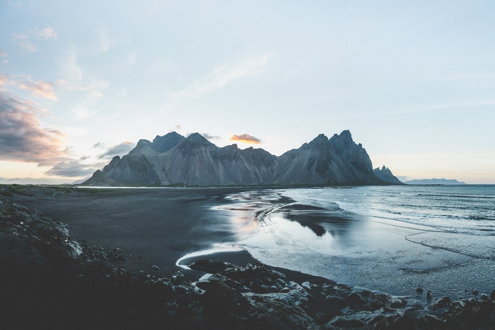 Vestrahorn mountain in the east of Iceland