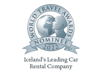 Nominé pour meilleure agence de location de voitures d'Islande 2022 par les World Travel Awards